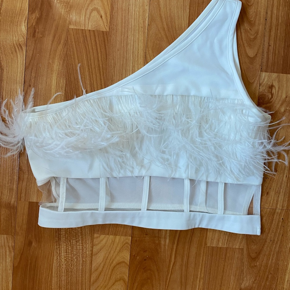 Misguided Feathered Top